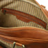 Pisa - Leather laptop briefcase with front pocket
